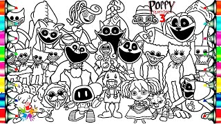 Poppy Playtime Chapter 3 Coloring Pages / How To Color All New Characters / NCS Music