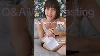 Q\u0026A Water fasting จะตอบเรื่อยๆนะคะ #นุ่นสินิทธา #เปลี่ยนก่อนป่วย #health