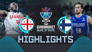 Georgia 🇬🇪 vs Finland 🇫🇮 | Highlights | FIBA EuroBasket 2025 Qualifiers