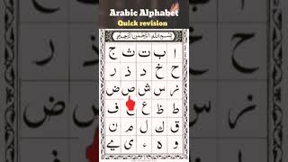All ARABIC alphabet✔️ quick revision