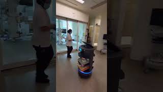 Temi GO Robot food tray delivery in Hospital