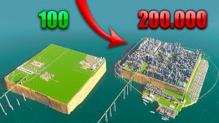 200 ТЫСЯЧ НАСЕЛЕНИЯ НА ОСТРОВЕ В Cities Skylines 2