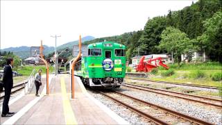 いいやま風っこ号森宮野原駅入換