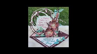 #Shorts Handmade Mother’s Day Card |Mother’s Day Greeting Card | DIY 3D Flowers Making Ideas