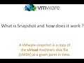 VMware Snapshot and how does it works?