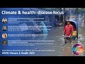 Climate & Health: focus on climate-sensitive infectious diseases