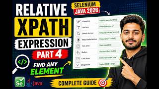 69. Relative XPath Expression - Part 4 - Finding different types of Elements (Selenium Java 2026)