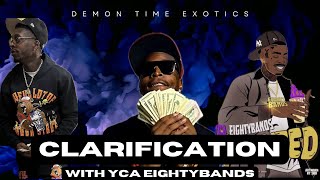 YCA EIGHTYBANDS addresses the Bricc Baby texts messages, hood chatter and gives some clarification!