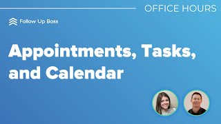 Using Appointments, Tasks, and Calendar in FUB
