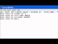 Oracle Database: How-To: Insert values into a Table