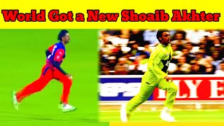 World got a New Shoaib Akhter in Oman premier league #shoaibakhtar #viralvideo #pcb