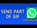 How to Send Part of GIF in WhatsApp on PC