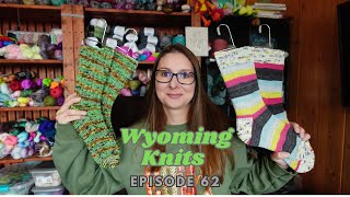 Wyoming Knits Episode 62- Socks, Musselburgh, Market Henley, and Go Go Dynamo