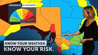 Severe Weather Update: dangerous fire conditions across southern Australia, 19 November 2019