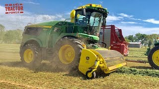 2019 John Deere 9600i Forage Harvester in First Cutting Alfalfa