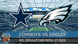 Dallas Cowboys vs Philadelphia Eagles | NFL Week 17 Full Game Highlights - (Madden 25 Sim)