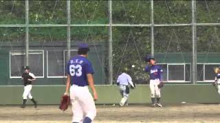 八尾BCvs大阪経済大学9回表　OP戦　2014-10-12