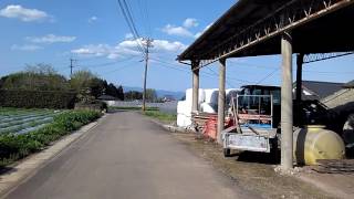 4月14日☀　木揚地区のお父さん　錦町西の井出の口地区～農道を木揚地区～今山地区～小峯地区～永野地区～指杉地区～井出の口地区へと