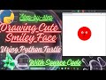 Python Turtle Tutorial: Drawing a Cute Face #python #turtle