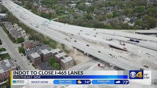 Patching project to close I-465 southbound for 3 weeks on southeast side