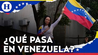 ¡Caos y tensión en Venezuela! Reaparece Corina Machado entre protestas contra Nicolás Maduro