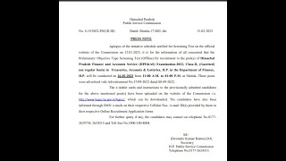 HPPSC Section Officer preliminary exam 2023 results announced on hppsc.hp.gov.in; download here