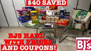 BJS GROCERY HAUL WITH PRICES AND COUPONS! $40 SAVED USING STORE COUPONS! #SHOPPING #GROCERY #2023