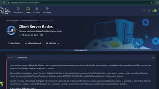 TryHackMe | Client-Server Basics Room