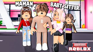 MA BABY-SITTER DEVIENT MA BELLE MÈRE?! (Brookhaven Roblox Roleplay)