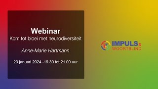 Webinar Kom tot bloei met neurodiversiteit