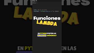 Lambda Functions in Python Part I. #lambdafunctions #programming #python #functions