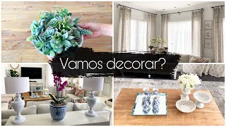 Mudando a decoração da sala - pequenas mudanças + arranjos decorativos ( Bélgica )