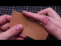 making a leather unusual bifold wallet free pdf pattern diy