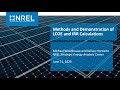 Levelized Cost of Electricity and Internal Rate of Return Calculations for PV Projects