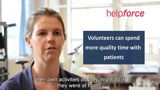 How volunteers support patients to improve their mobility