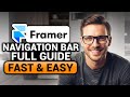 Navigation Bar in Framer (𝟮𝟬𝟮𝟲) | BEST FULL GUIDE | NO Yapping, To The Point | FAST & EASY