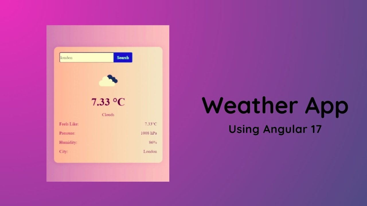 Angular Weather App Tutorial: Build From Scratch With OpenWeather API ...