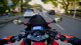 CBR500R POV Ride To School Italy🇮🇹|Honda CBR500R 2023 PURE SOUND