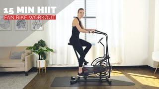 15 Min Fan Bike HIIT Workout