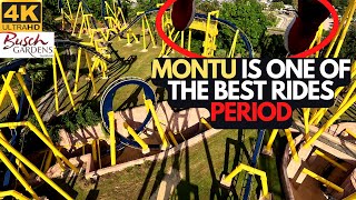 [4K] MONTU FRONT ROW POV HORIZON LOCK | ONE OF THE BEST RIDES ON EARTH |