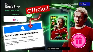 Free Epic Denis Law Card in eFootball 2025! Officially Confirmed by Konami 🔥