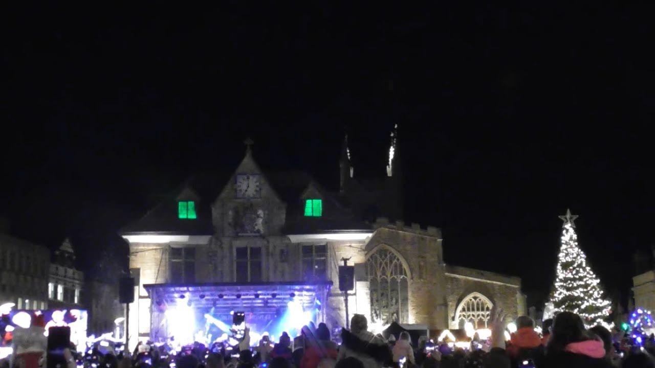 Peterborough Christmas Lights Switch On 2022 - YouTube