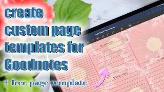 how to create your own page template for Goodnotes using Keynote and Procreate