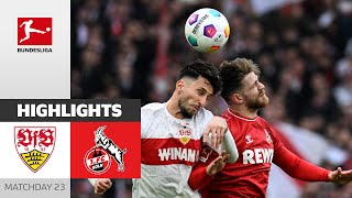 Köln Stops Stuttgart's Winning Series! | VfB Stuttgart - 1. FC Köln 1-1 | Highlights | Matchday 23