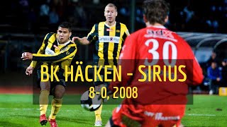 BK Häcken - IK Sirius (8-0) Superettan 2008