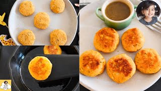 Best Evening Snack \u0026 Tiffin Idea | 5-Min Healthy Sweet Potato Snack | Crispy Sweet Potato Cutlet 1Y+