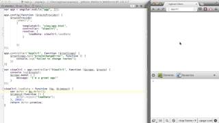 Egghead.io - AngularJS - resolve $routeChangeError