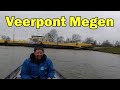 De gierinstallatie los koppelen van de veerpont Megen.