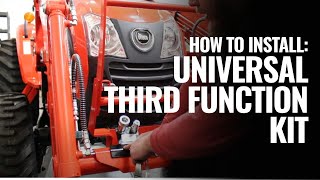 Summit Hydraulics Universal Third Function Kit Installation