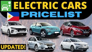 Electric Cars Price List Philippines - Electric Vehicles (EV) | Downpayment | (Hybrid not included)